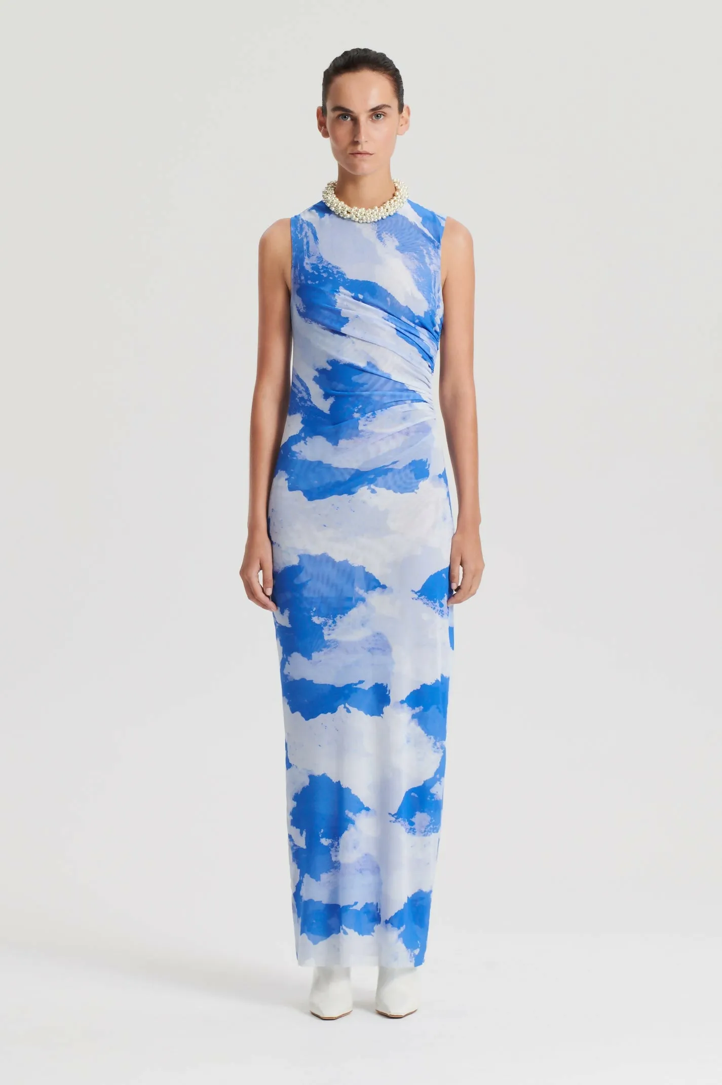 Scanlan Theodore Italian Cloud Print Dress - Sizes 8 & 10