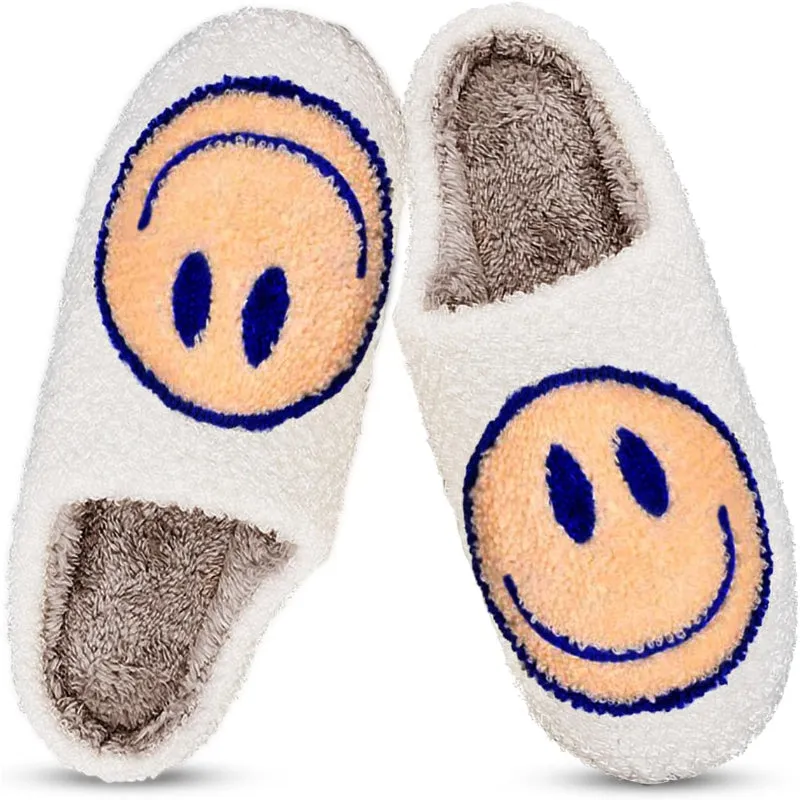 Smile Printed Slippers For Indoor And Outdoor Wear