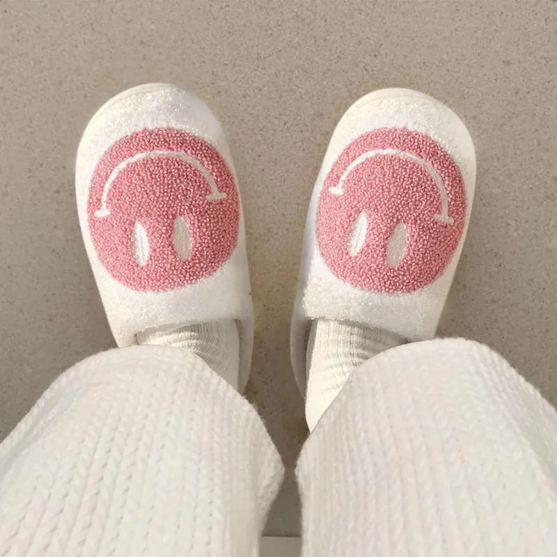 Smile Printed Slippers For Indoor And Outdoor Wear