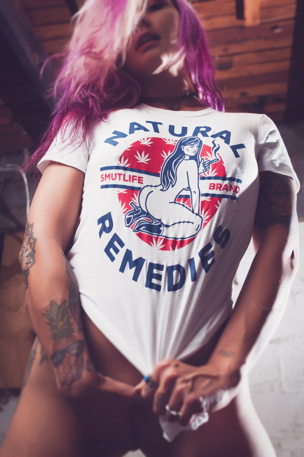 SMUTLIFE Natural Remedies Boyfriend T-shirt for Women