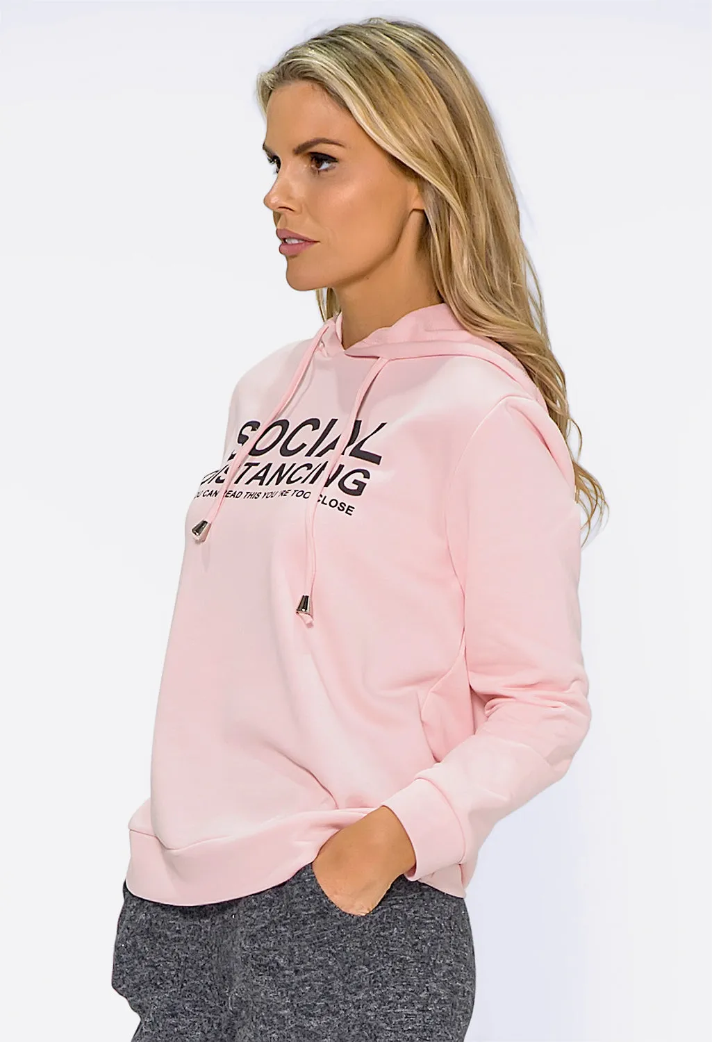 Soft Pink Social Distance Jumper