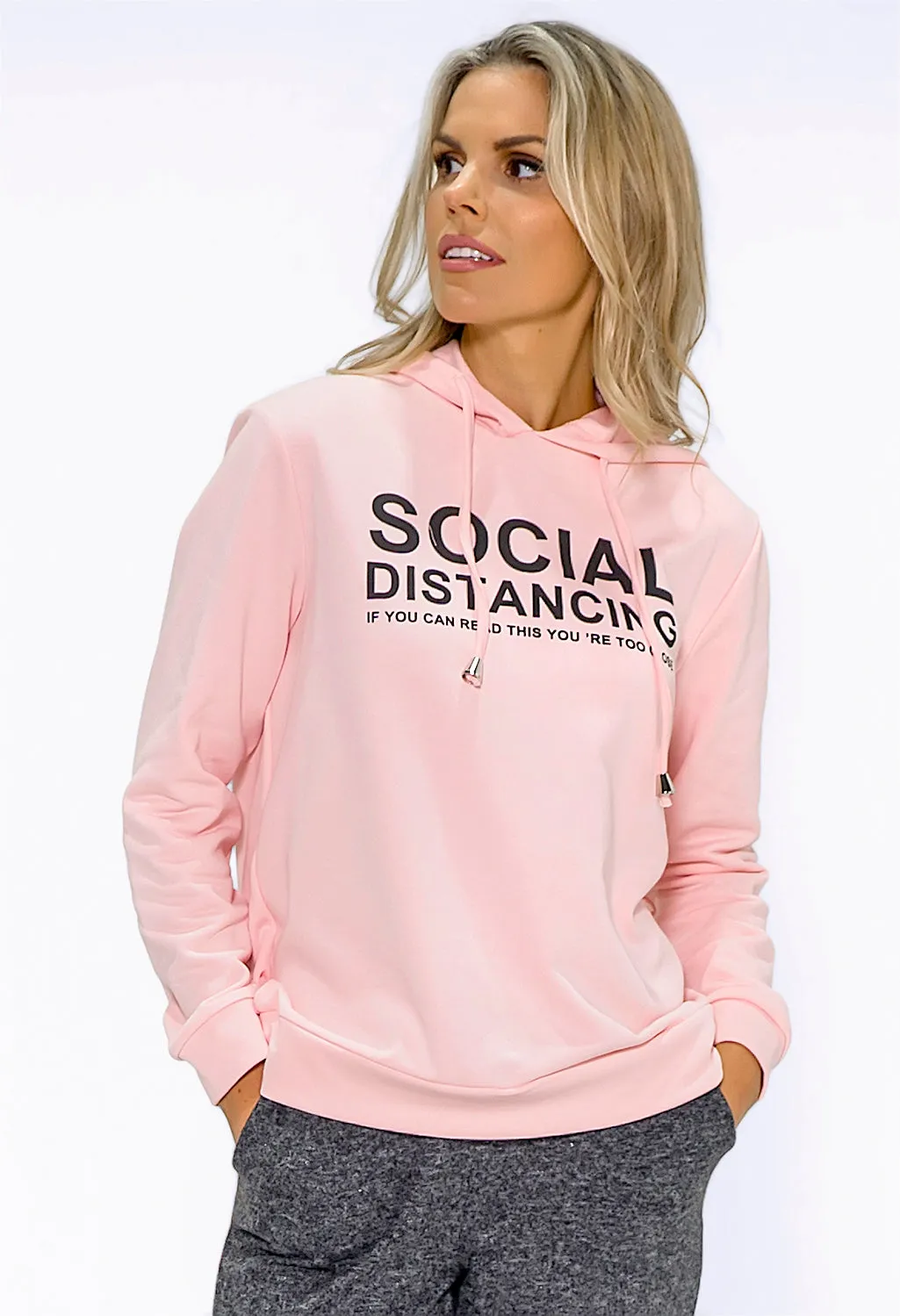 Soft Pink Social Distance Jumper