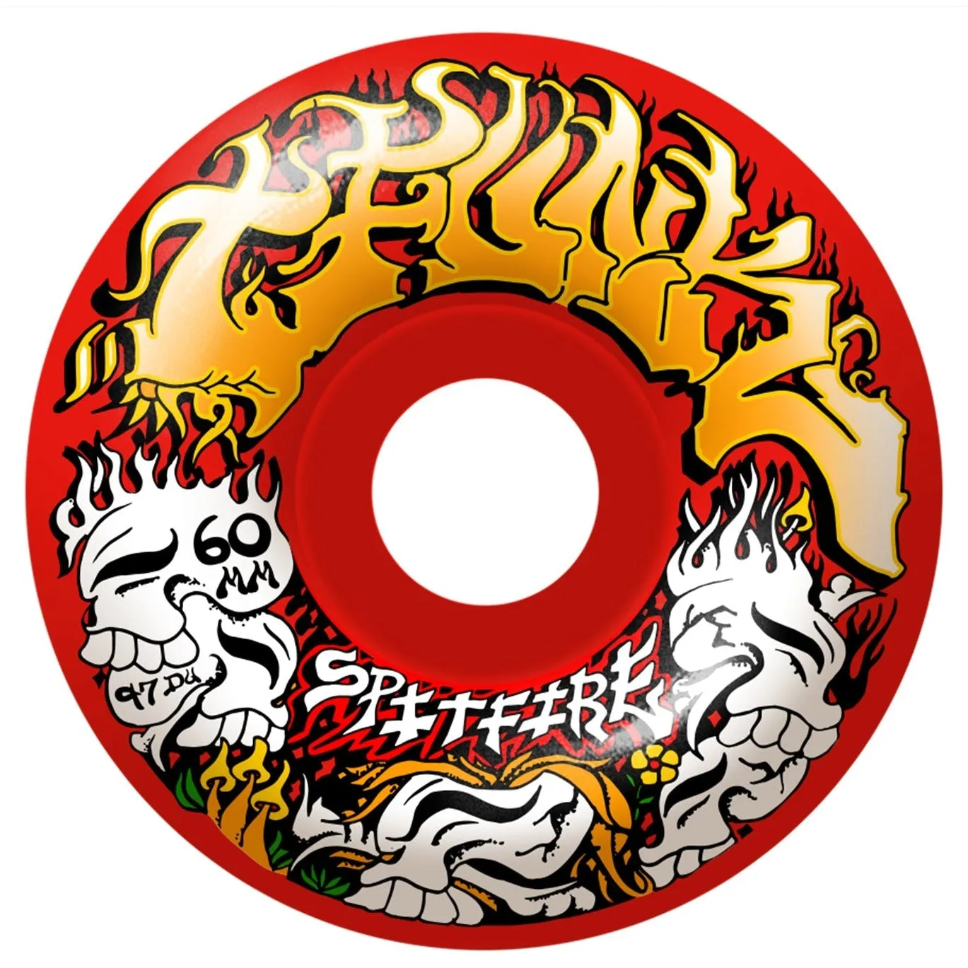 SPITFIRE WHEELS FORMULA FOUR RADIAL FULL T-FUNK SAVIE 97D RED (60MM)