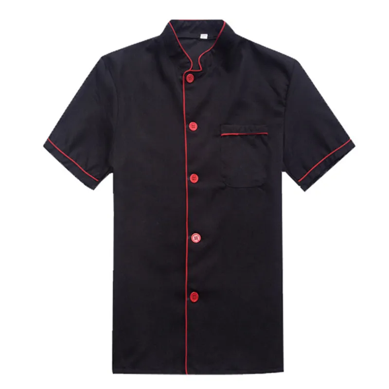 Summer Men's Chinese Chef Clothes Short Sleeve