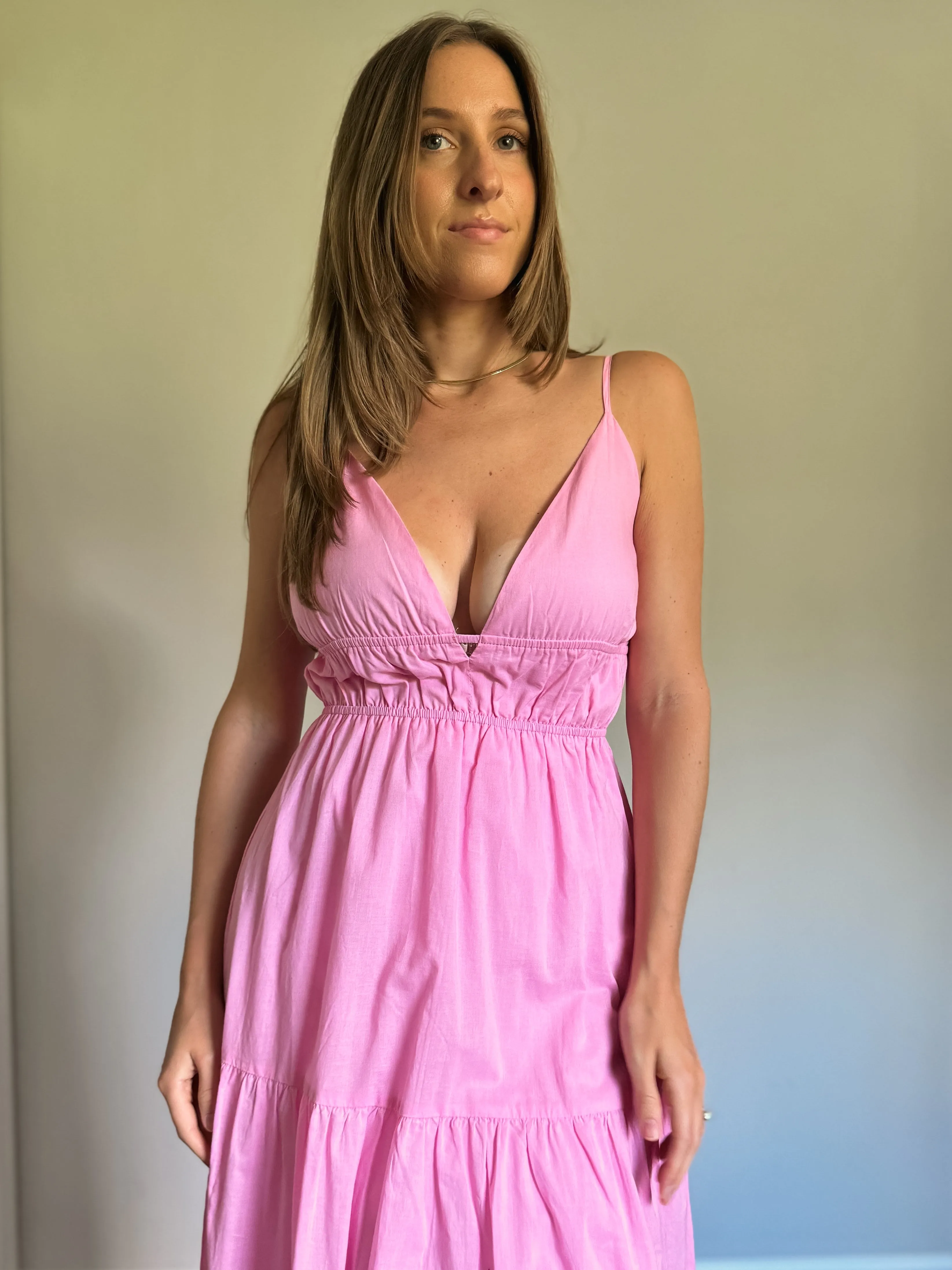 Sun-kissed Pink Maxi Dress