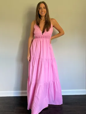 Sun-kissed Pink Maxi Dress