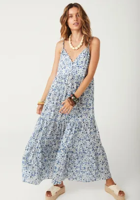 Sunshine Bandit Strappy Gown - Chambray