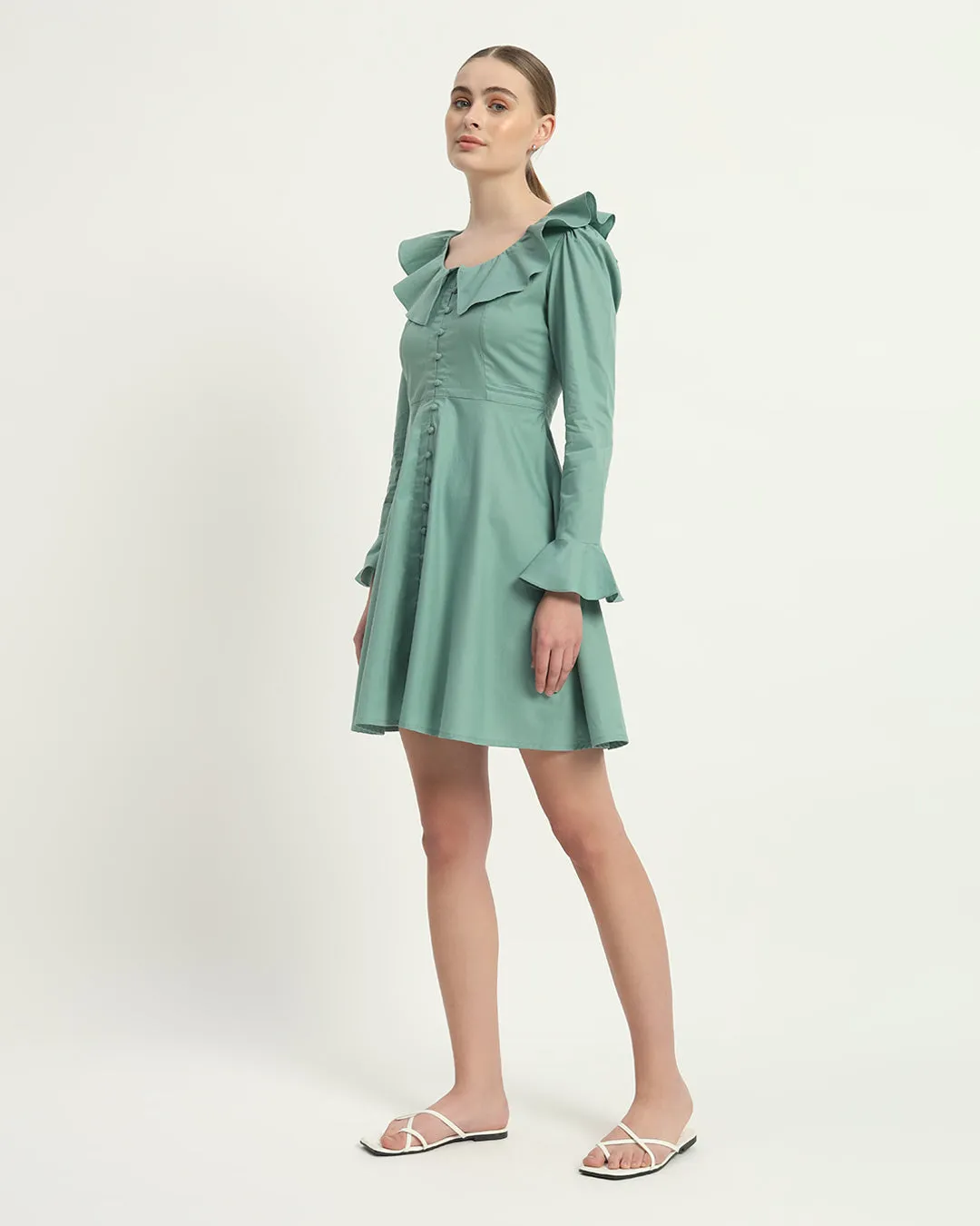 The Fredonia Mint Cotton Dress