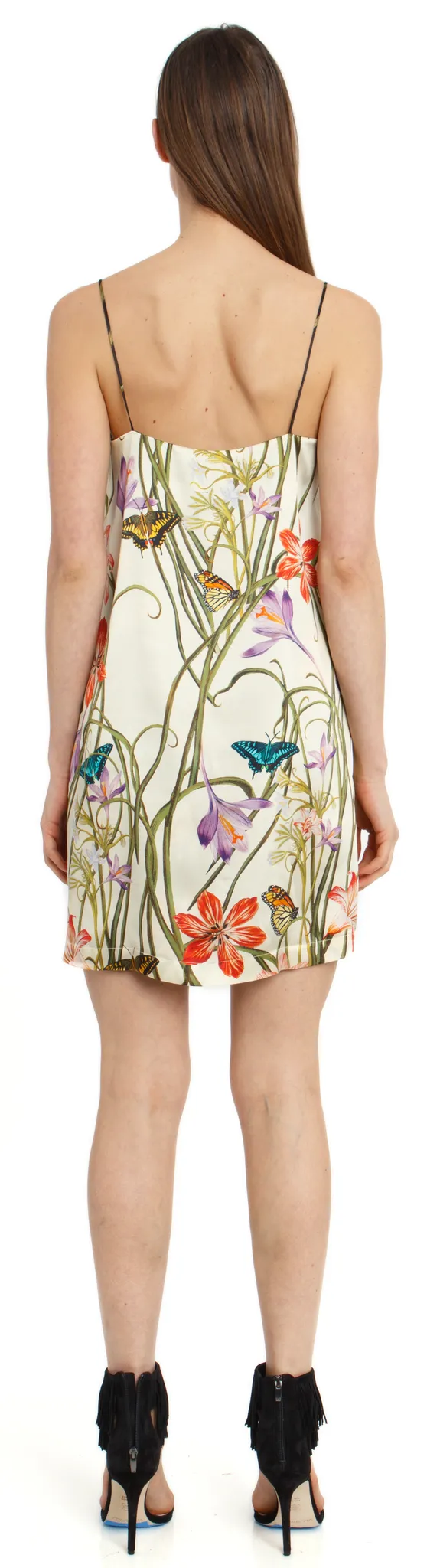 The Reversible Silk Slip   Botanica Ivory | Botanica Black