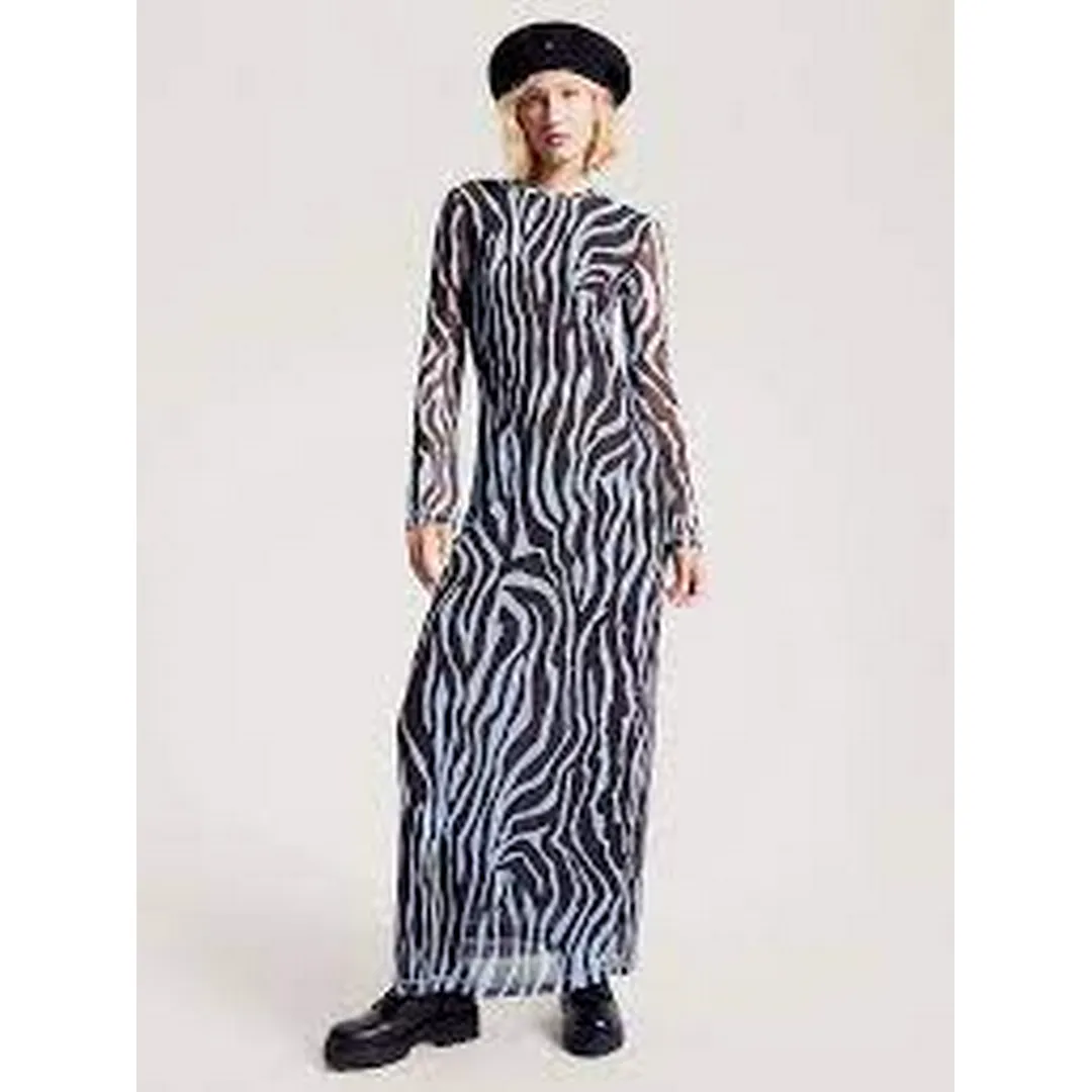 Tjw Zebra Maxi Knit Dress