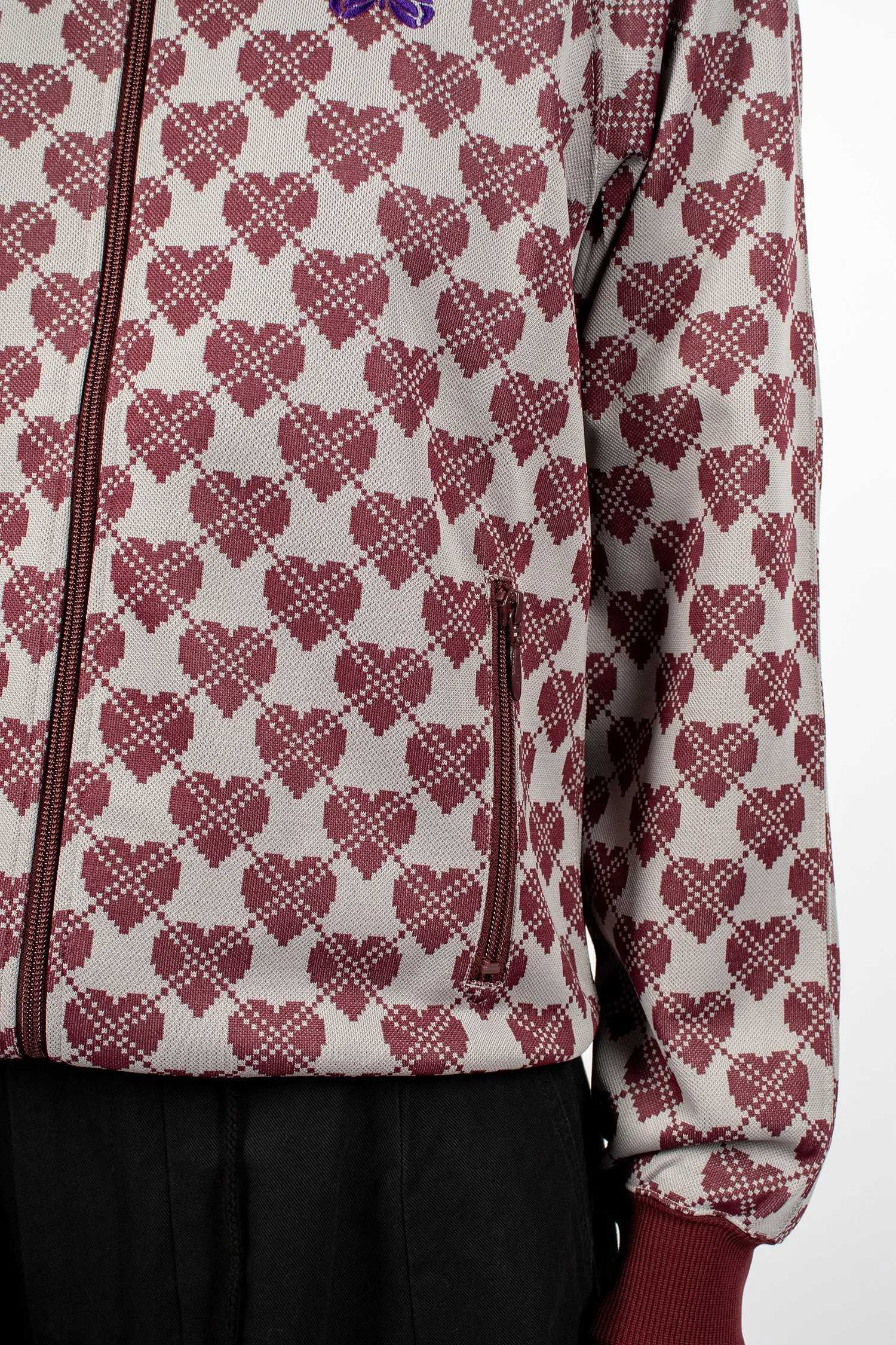 Track Jacket Heart Jacquard