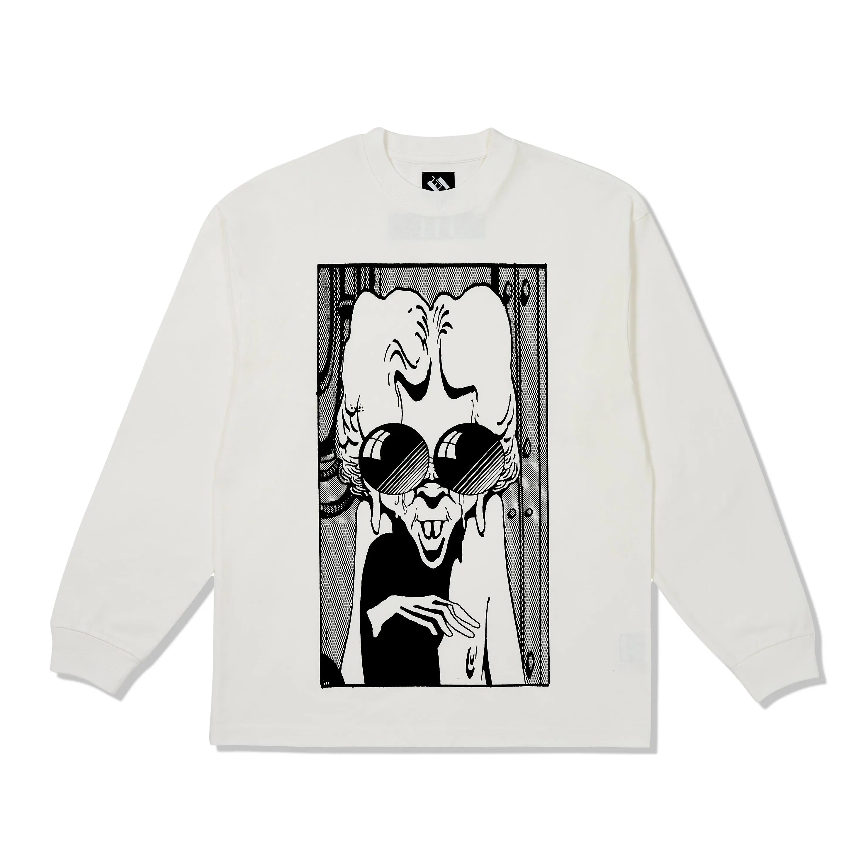 TTT Comics Flat Shades L/S Tee, White