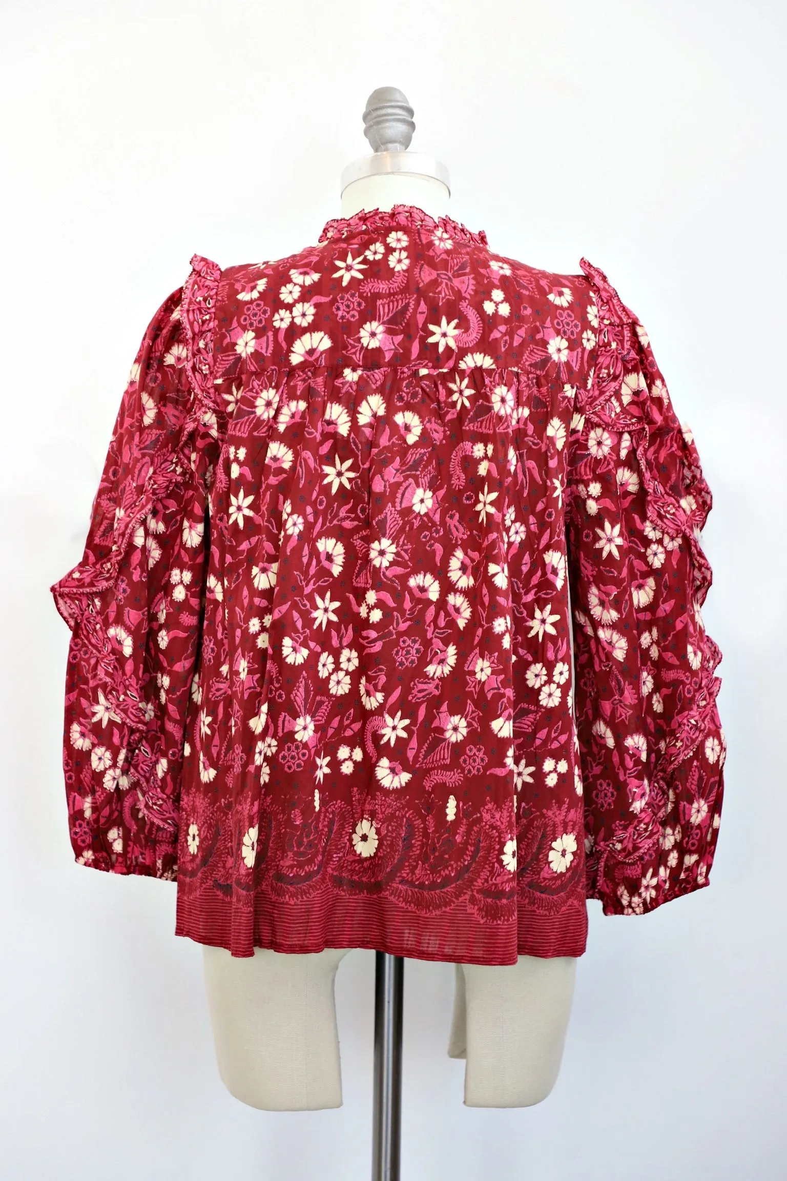 Ulla Johnson - Azalea Blouse in Burgundy