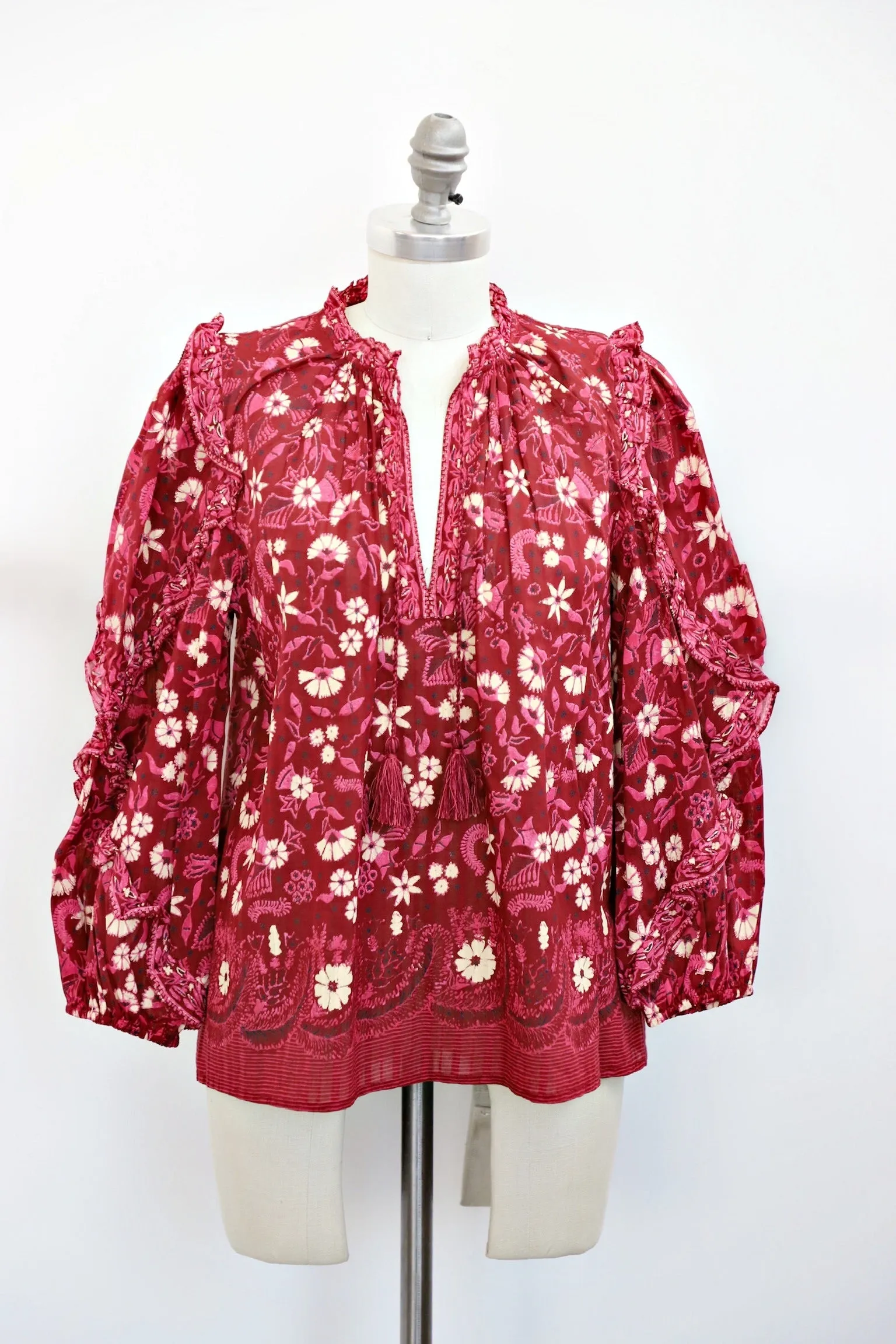 Ulla Johnson - Azalea Blouse in Burgundy