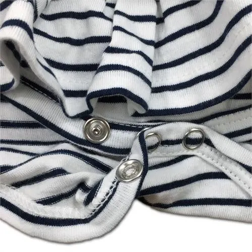 UNC Stripes 'n Ruffles Skirted Romper (Only 12M Left)