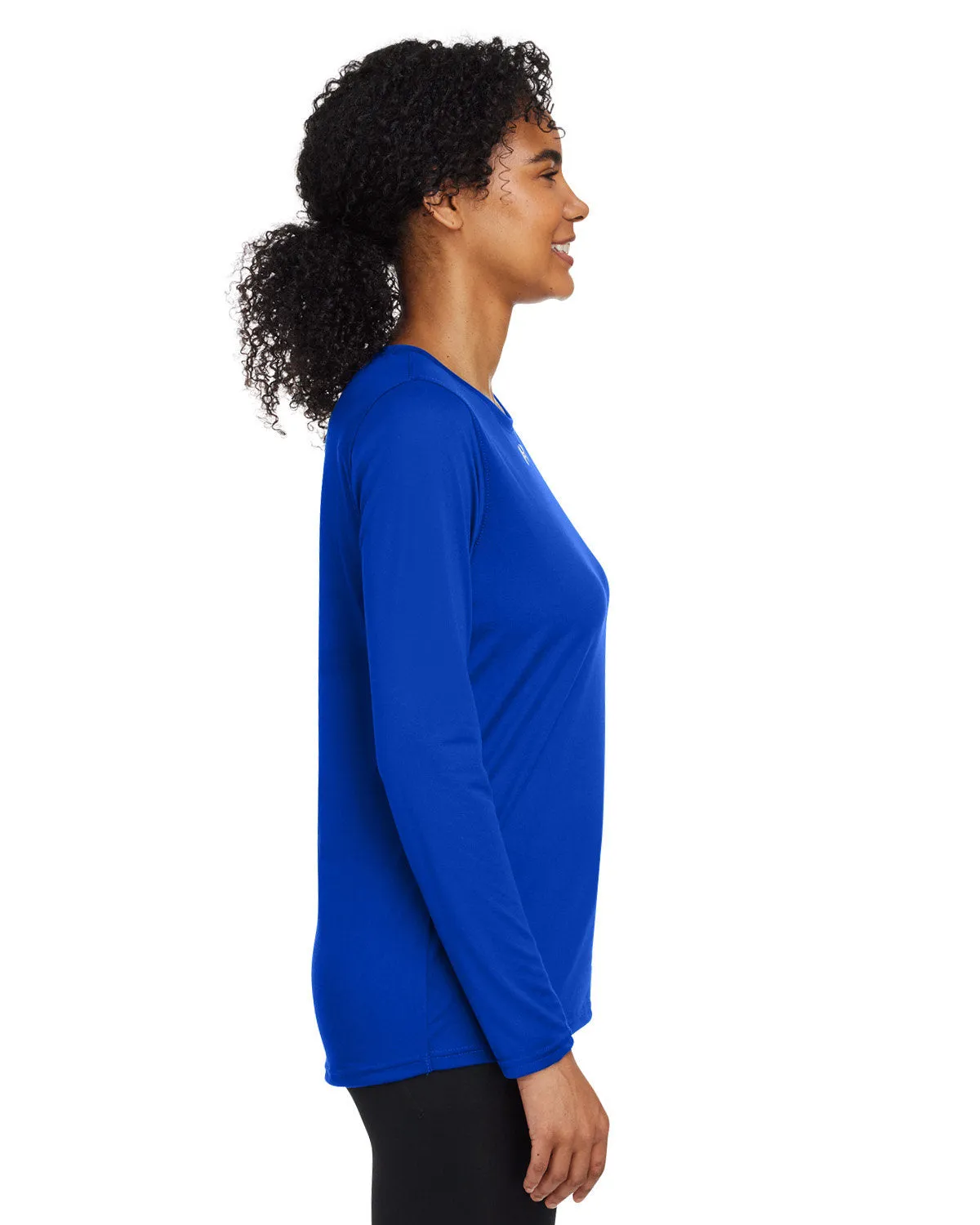 Under Armour Ladies Tech Long-Sleeve Customized T-Shirts, Royal