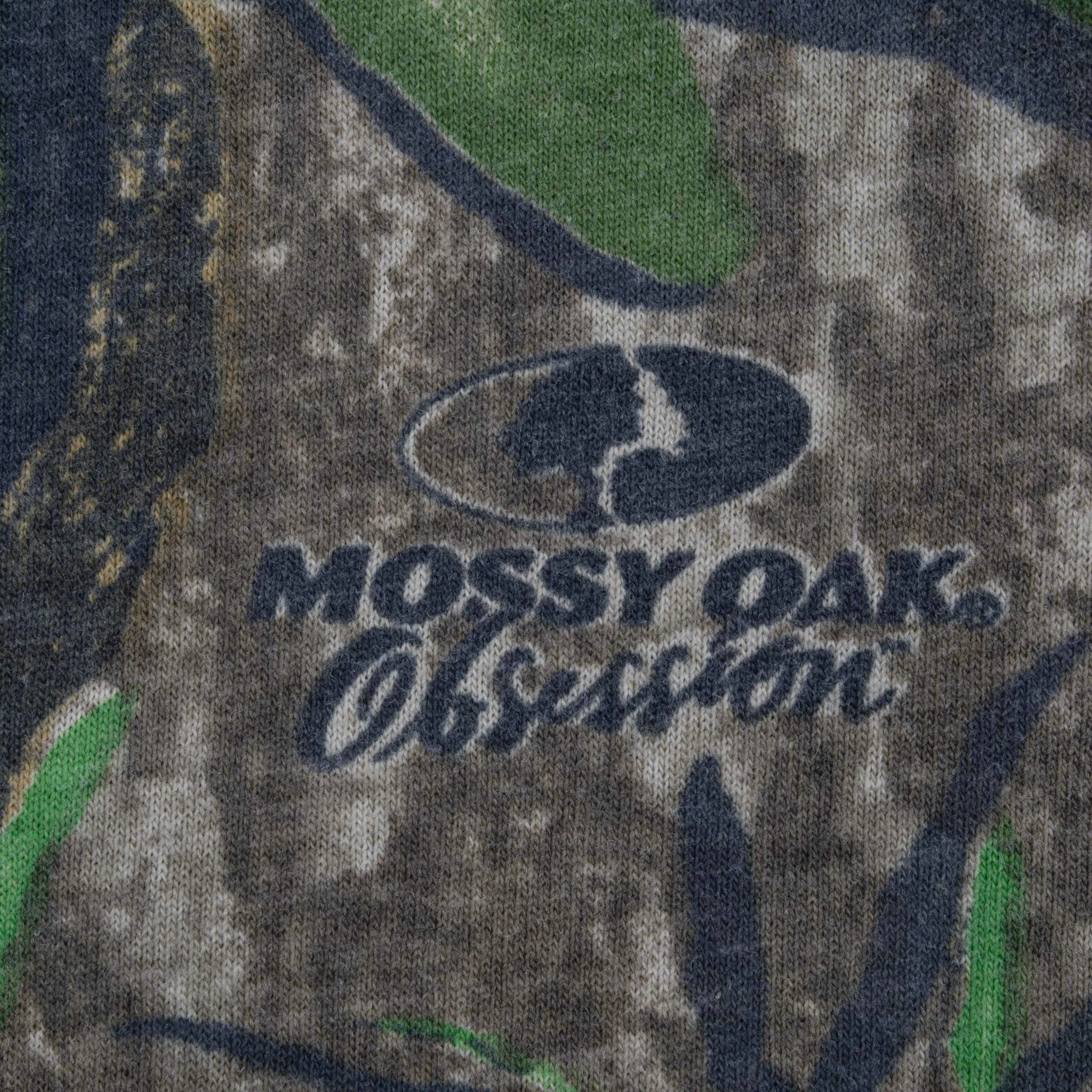 VINTAGE HUNTING MOSSY OAK OBSESSION CAMO LONG SLEEVE POCKET TEE SHIRT LARGE