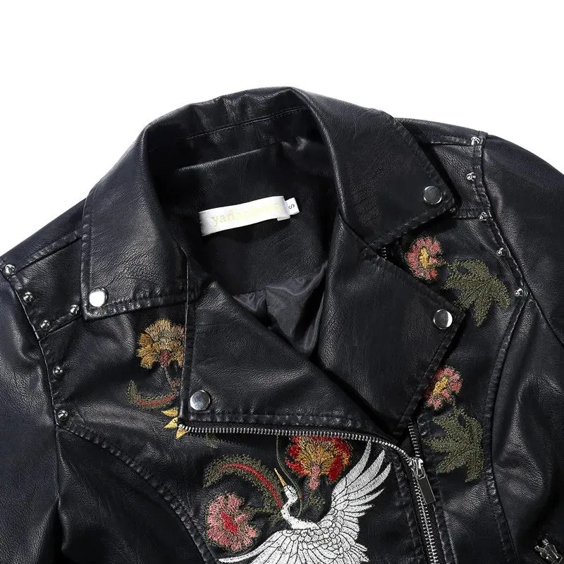 Vintage Women's Black Biker Jacket