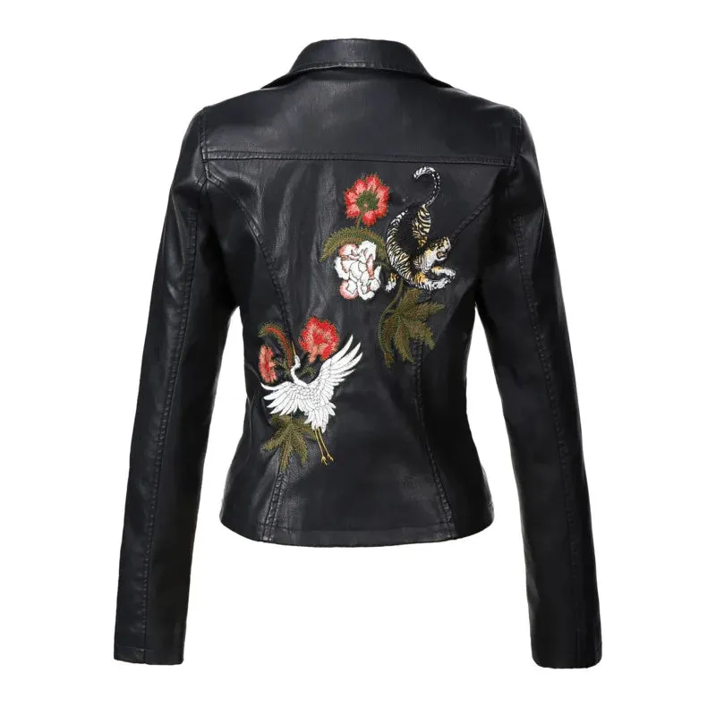 Vintage Women's Black Biker Jacket