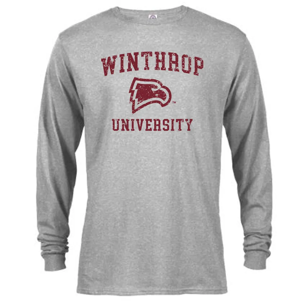 Winthrop Eagles Distressed Retro Long Sleeve