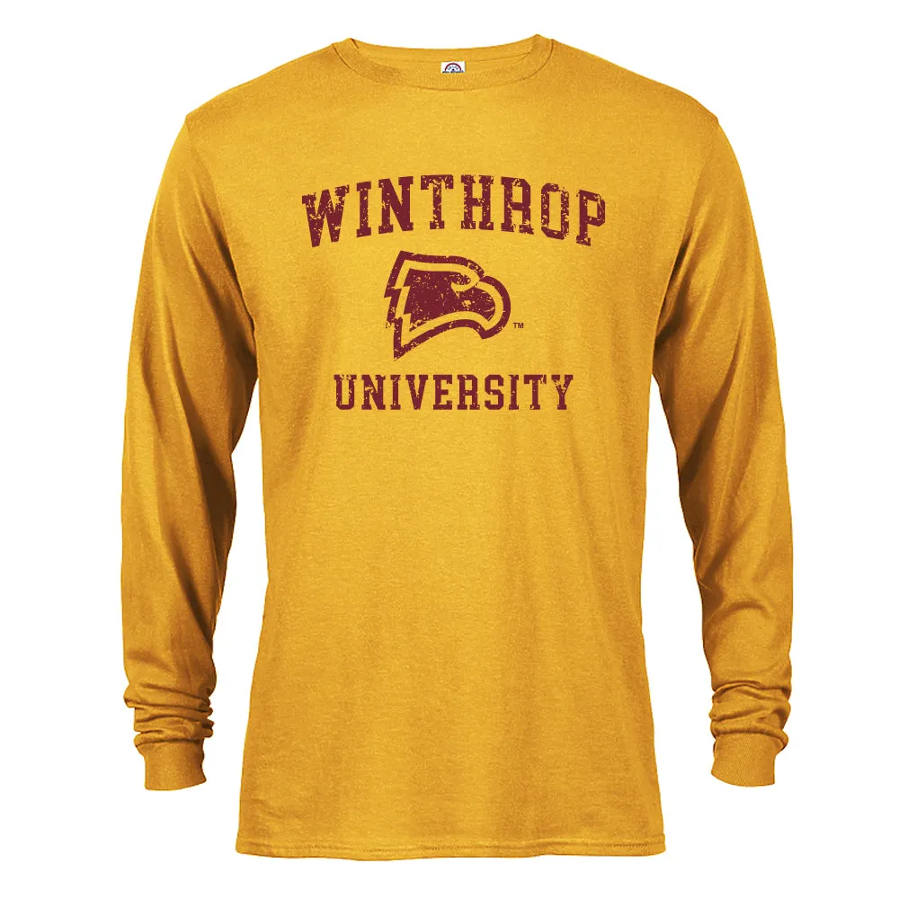 Winthrop Eagles Distressed Retro Long Sleeve