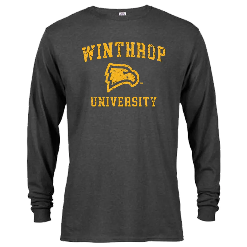 Winthrop Eagles Distressed Retro Long Sleeve