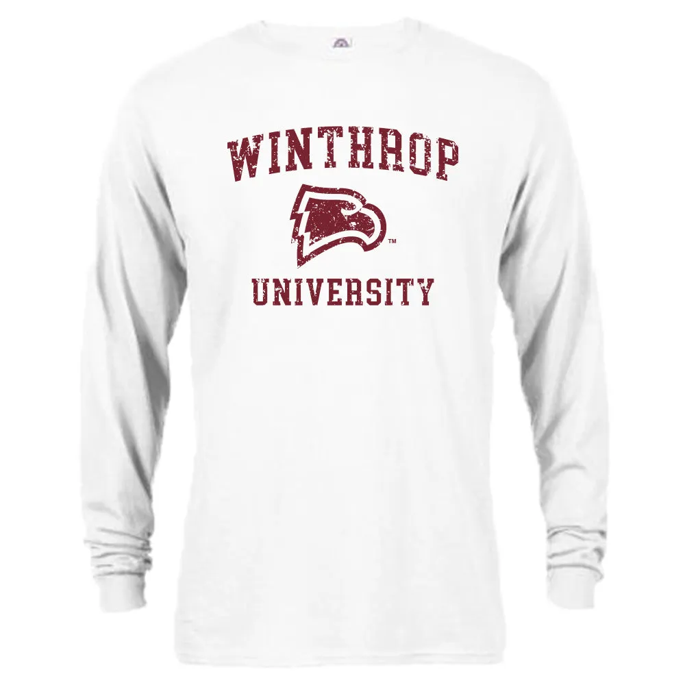 Winthrop Eagles Distressed Retro Long Sleeve