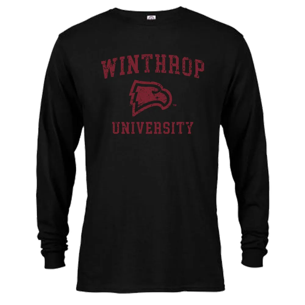 Winthrop Eagles Distressed Retro Long Sleeve