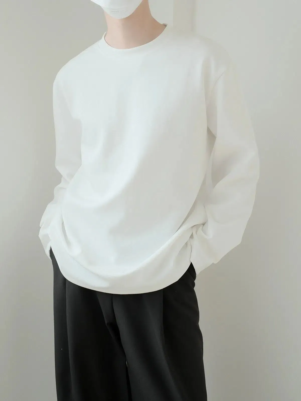 Zhou Basic Loose Fit Long Sleeve T-Shirt